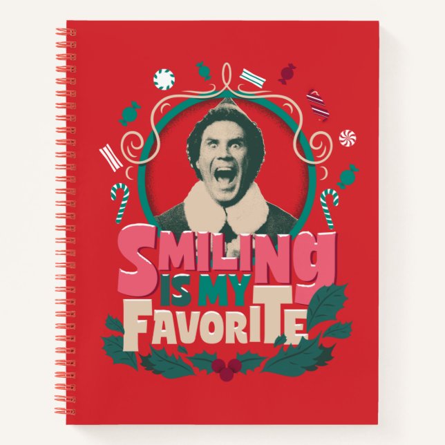 Elf - Smiling is My Favourite Notebook (Front)