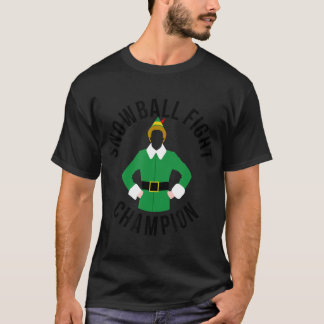 Elf Snowball Fight Champion Christmas T-Shirt