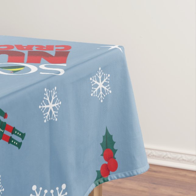 Elf "Son of a Nutcracker" Winter Pattern Tablecloth (In Situ)