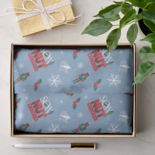 Elf "Son of a Nutcracker" Winter Pattern Tissue Paper