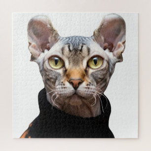 Elf Sphynx Cat Photo Beautiful Jigsaw Puzzle