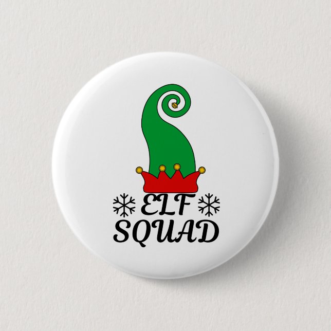 Elf Squad 2 Inch Round Button (Front)