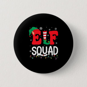 Elf Squad Christmas Matching Family Group Elf Xmas 2 Inch Round Button