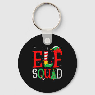 Elf Squad Christmas Matching Family Group Elf Xmas Keychain