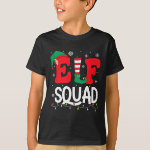 Elf Squad Christmas Matching Family Group Elf Xmas T-Shirt