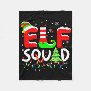 Elf Squad Christmas Matching Family Toddler Boy Gi Fleece Blanket