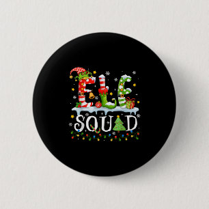 Elf Squad Funny Elf Family Christmas Matching Paja 2 Inch Round Button