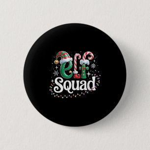 Elf Squad Funny Elf Family Christmas Matching Paja 2 Inch Round Button