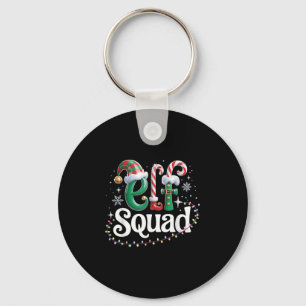 Elf Squad Funny Elf Family Christmas Matching Paja Keychain