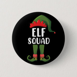 Elf Squad Funny Family Matching Christmas  2 Inch Round Button