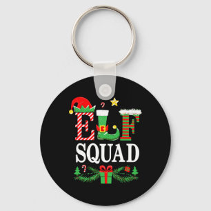 Elf Squad Shirt Kids Adult Men Women Christmas Cre Keychain