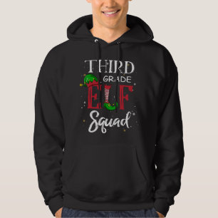 Elf Squad Third Grade Christmas Teacher Top