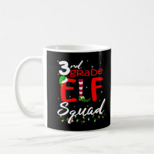 Elf Squad Third Grade Christmas Teacher Top Premiu Coffee Mug