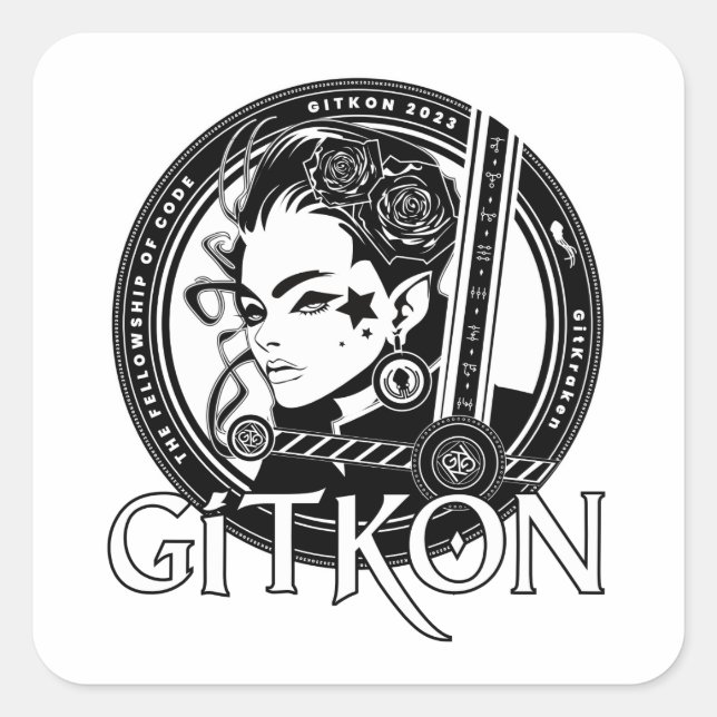 Elf Sticker | GitKon: The Fellowship of Code (Front)