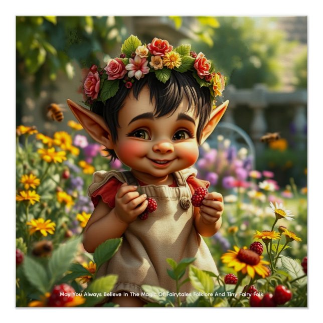 Elf Strawberry Poster (Front)