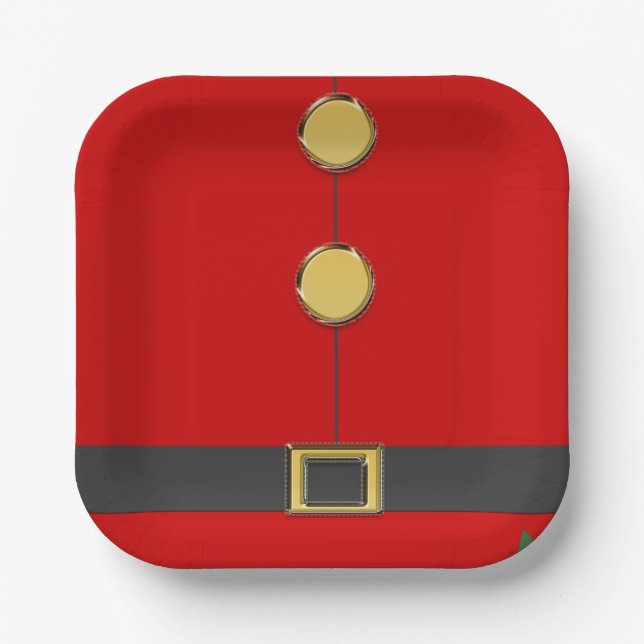 elf suit paper plate (Front)