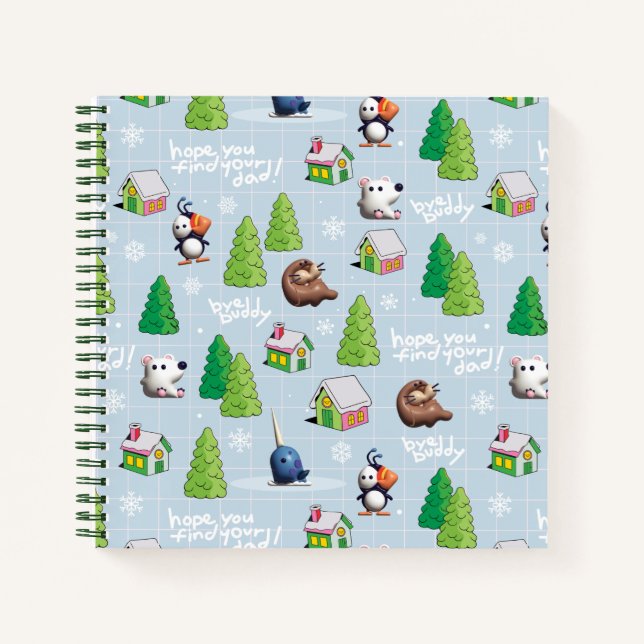 Elf the Movie | Bye Buddy Hope You Find Your Dad Notebook (Front)
