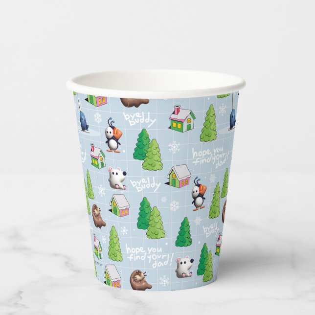 Elf the Movie | Bye Buddy Hope You Find Your Dad Paper Cups (Front)