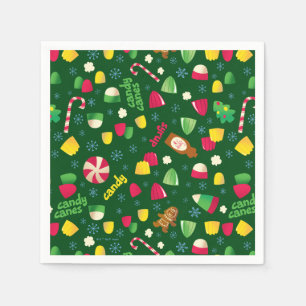 Elf the Movie Candy Pattern Napkin