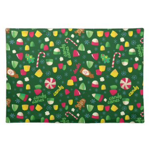 Elf the Movie Candy Pattern Placemat