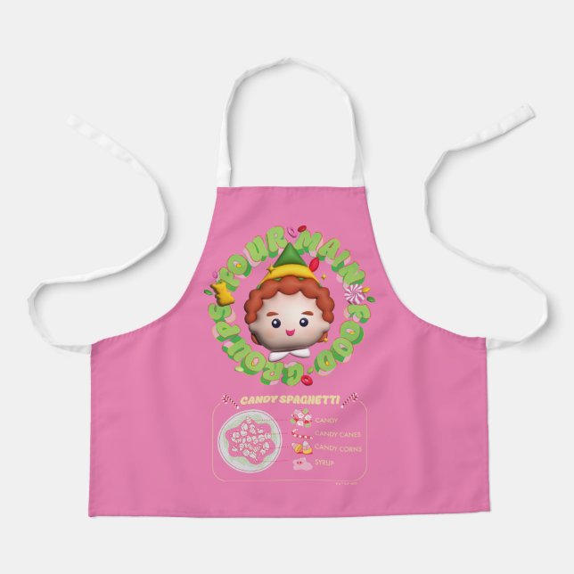 Elf the Movie | Four Main Food Groups Apron (Front)
