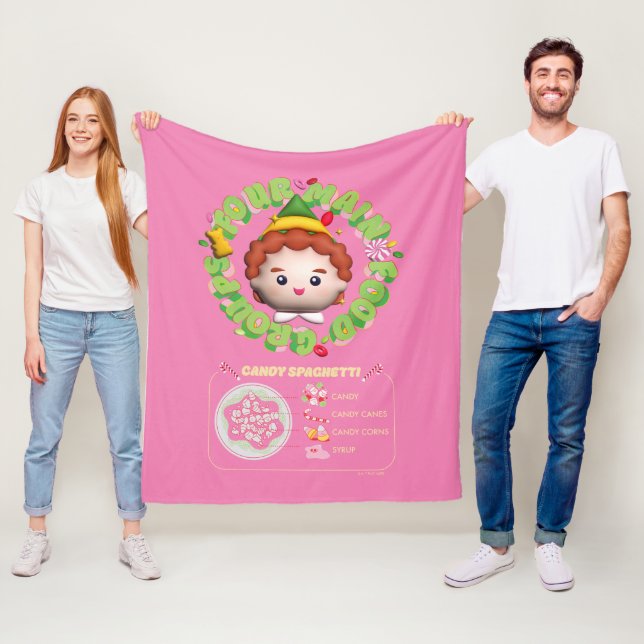 Elf the Movie | Four Main Food Groups Fleece Blanket (In Situ)