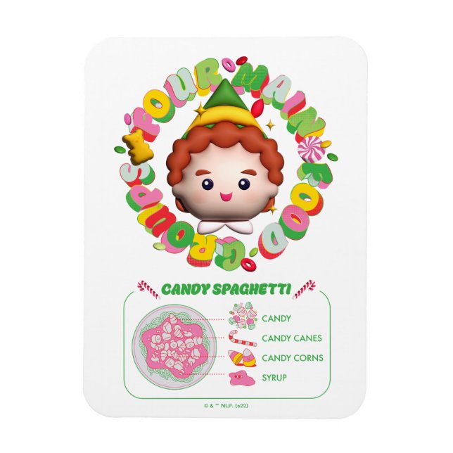 Elf the Movie | Four Main Food Groups Magnet (Vertical)