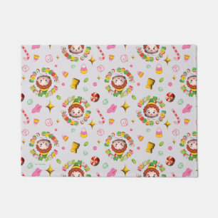 Elf the Movie   Four Main Food Groups Pattern Doormat