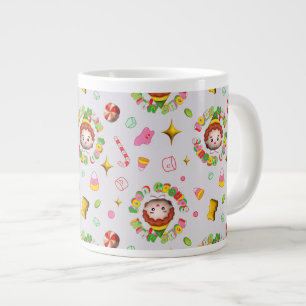 Elf the Movie   Four Main Food Groups Pattern Large Coffee Mug