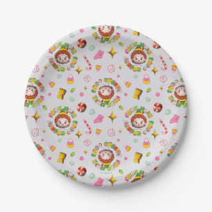 Elf the Movie   Four Main Food Groups Pattern Paper Plate