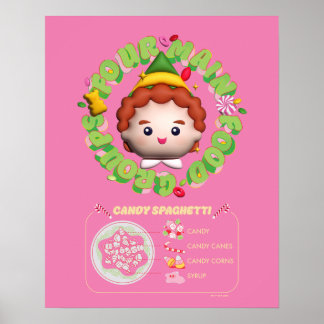 Elf the Movie | Four Main Food Groups Poster