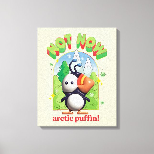 Elf the Movie | Not Now Arctic Puffin! Canvas Print (Front)