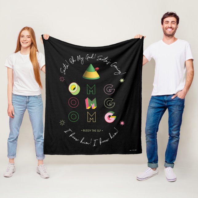 Elf the Movie | Santa OMG Fleece Blanket (In Situ)