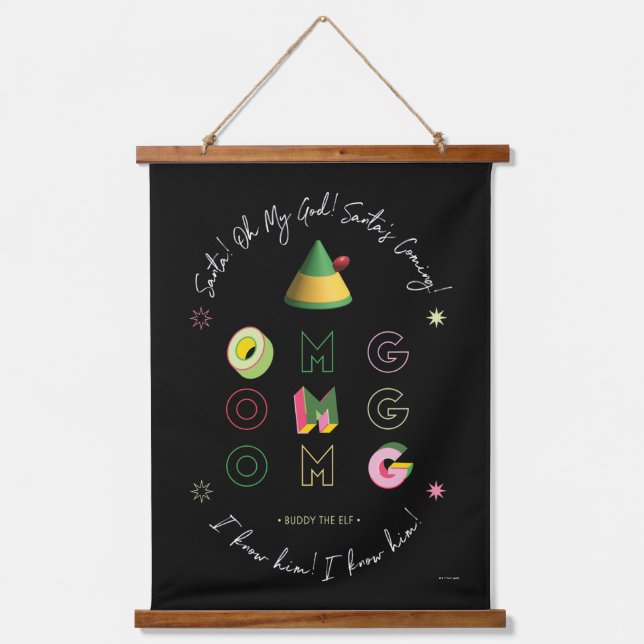 Elf the Movie | Santa OMG Hanging Tapestry (Front)