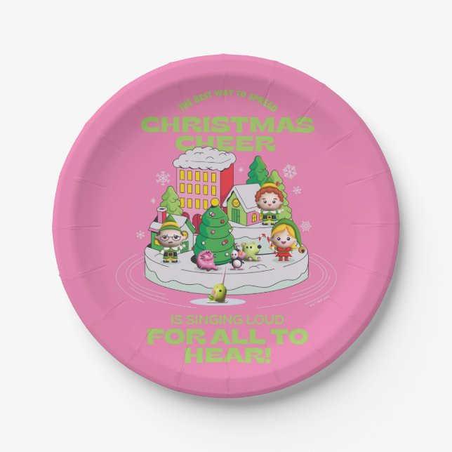 Elf the Movie | The Best Way to Spread Christmas Paper Plate (Front)
