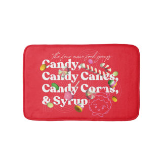 Elf the Movie | The Four Main Food Groups Bath Mat