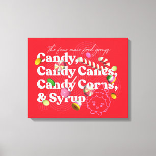 Elf the Movie   The Four Main Food Groups Canvas Print