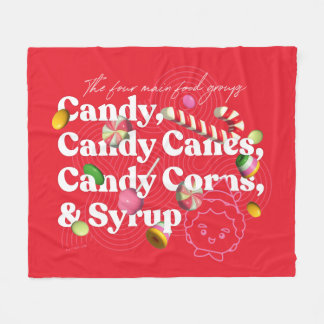 Elf the Movie | The Four Main Food Groups Fleece Blanket