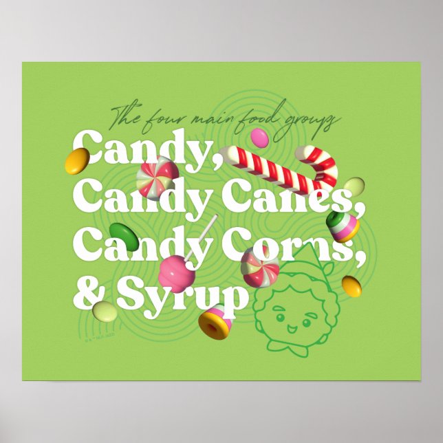 Elf the Movie | The Four Main Food Groups Poster (Front)