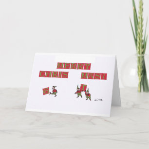 Elf Typo Christmas greeting card