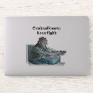 Elf Video Gamer Boss Combat Imaginaire Art Sticker