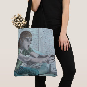 Elf Video Gamer Graphic Tote Bag