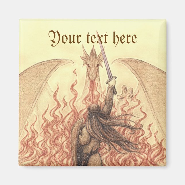 Elf vs Dragon Magnet (Front)