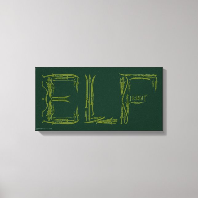 Elf Weapons Collage Canvas Print (Front)