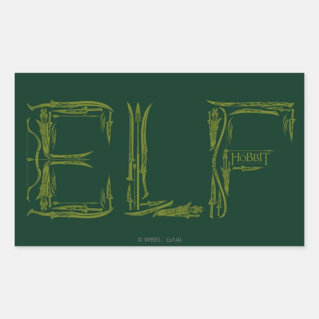 Elf Weapons Collage Sticker (Front)
