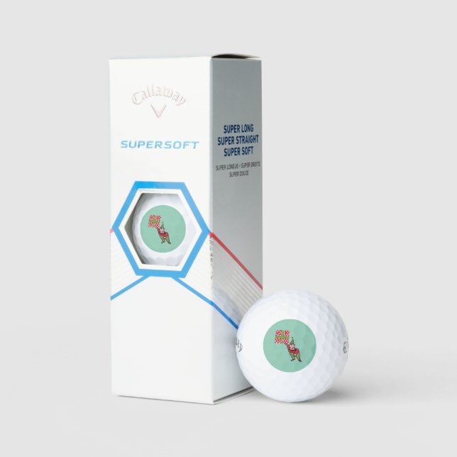 Elf With Gift Callaway Supersoft golf balls 3 pk (Packaging)