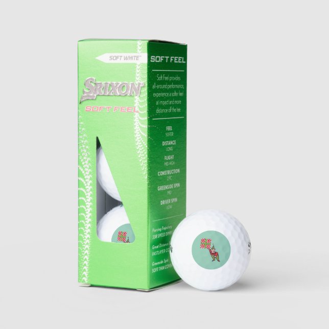 Elf With Gift Srixon Soft Feel golf balls 3 pk (Packaging)