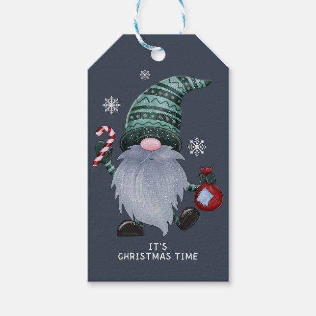 Elf With Hat Gift Tag (Front)