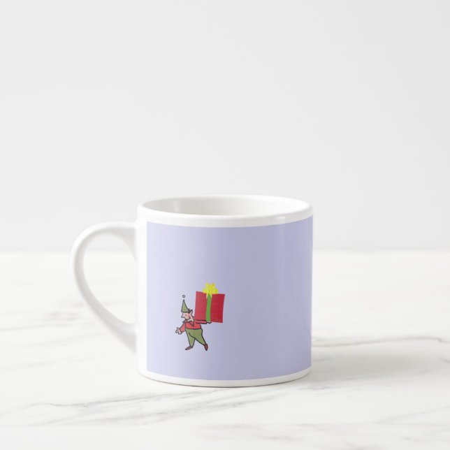 Elf with Red Box espresso mug (Left)