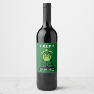 Elf  Xmas Party Wine Label